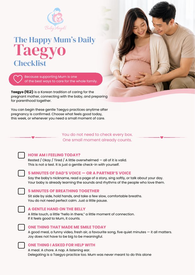 The first page of The Happy Mum&rsquo;s Daily Checklist